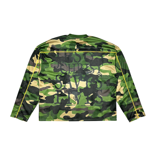 JCSL Mesh Long Sleeve Jersey - Green Camouflage