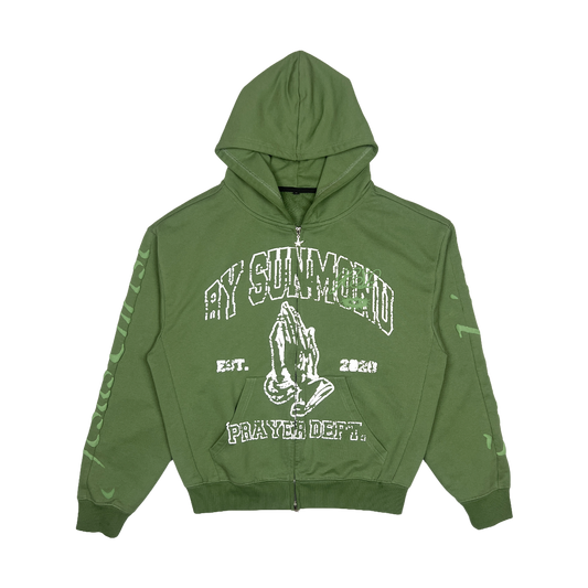 Prayer Dept Hoodie - Matcha Green