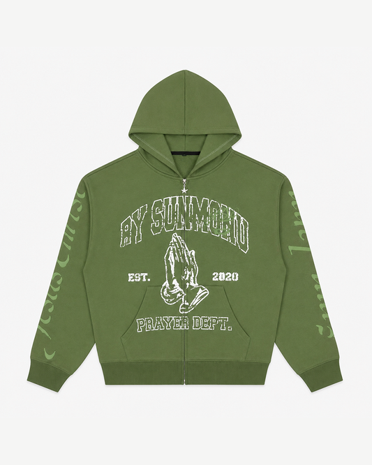 Prayer Dept Hoodie - Matcha Green