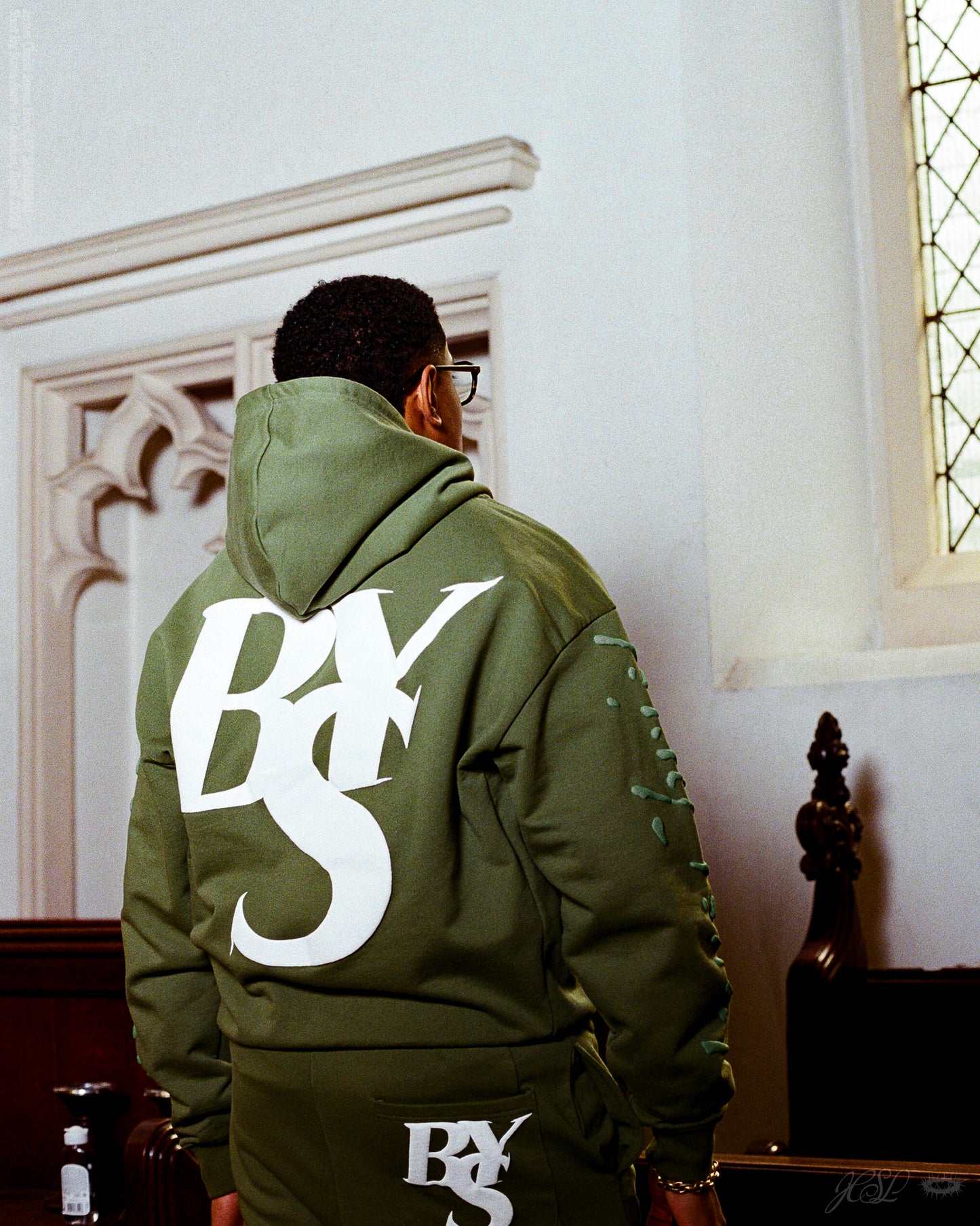 Prayer Dept Hoodie - Matcha Green