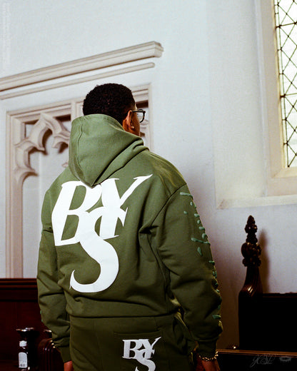 Prayer Dept Hoodie - Matcha Green